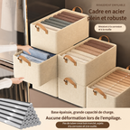 Boîte Organisatrice Sortlyn — Rangement Structuré en Tissu Premium pour Armoire
