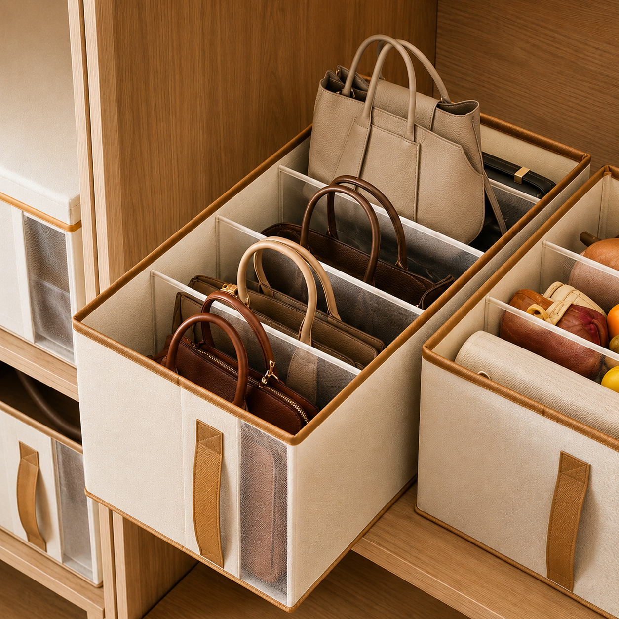 Rangement Sacs à Main — Chaque Sac Visible, Protégé et Toujours Prêt
