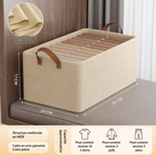 Boîte Organisatrice Sortlyn — Rangement Structuré en Tissu Premium pour Armoire