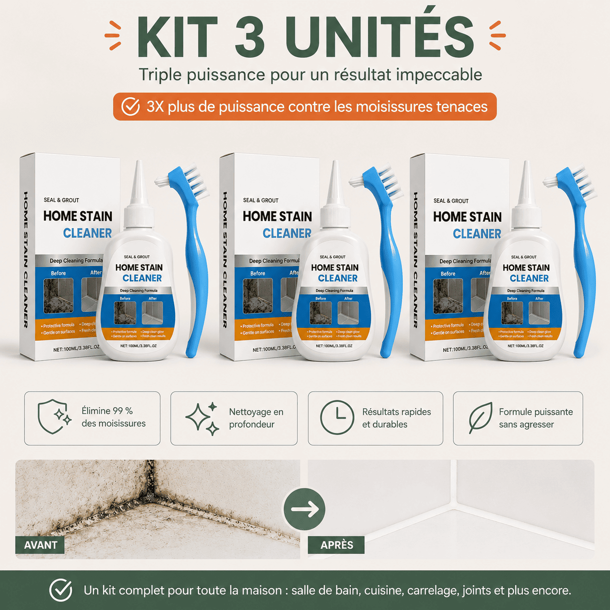 MoldOff™ — Gel Anti-Moisissures pour Joints, Silicone et Carrelage