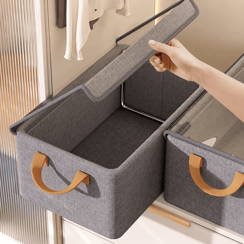 Boîte de Rangement Couvercle Rigide — Vos Vêtements Protégés, Organisés et Toujours Prêts
