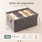 Boîte de Rangement Couvercle Rigide — Vos Vêtements Protégés, Organisés et Toujours Prêts