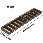 Range-Ceintures en Bois — 10 Emplacements, Suspension Rotative pour Dressing