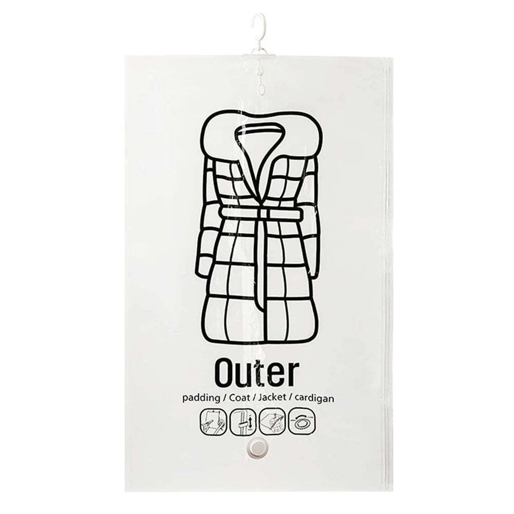 Kit Rangement Sous Vide Suspendu Sortlyn + Pompe Électrique (Jusqu'à -80% d'espace)