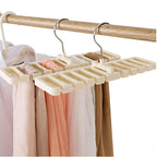Range-Ceintures en Bois — 10 Emplacements, Suspension Rotative pour Dressing