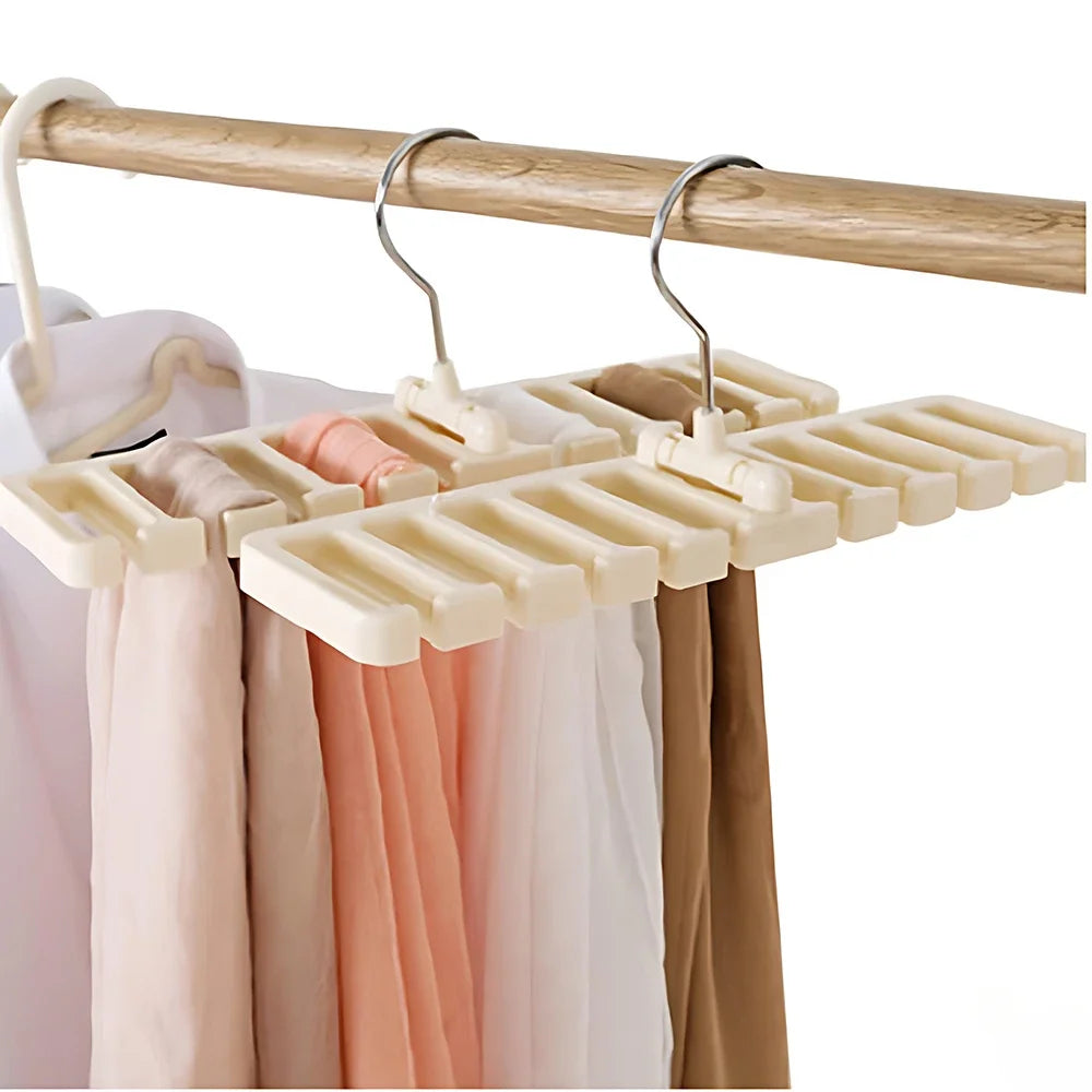 Range-Ceintures en Bois — 10 Emplacements, Suspension Rotative pour Dressing