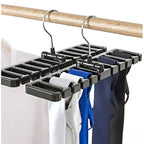 Range-Ceintures en Bois — 10 Emplacements, Suspension Rotative pour Dressing