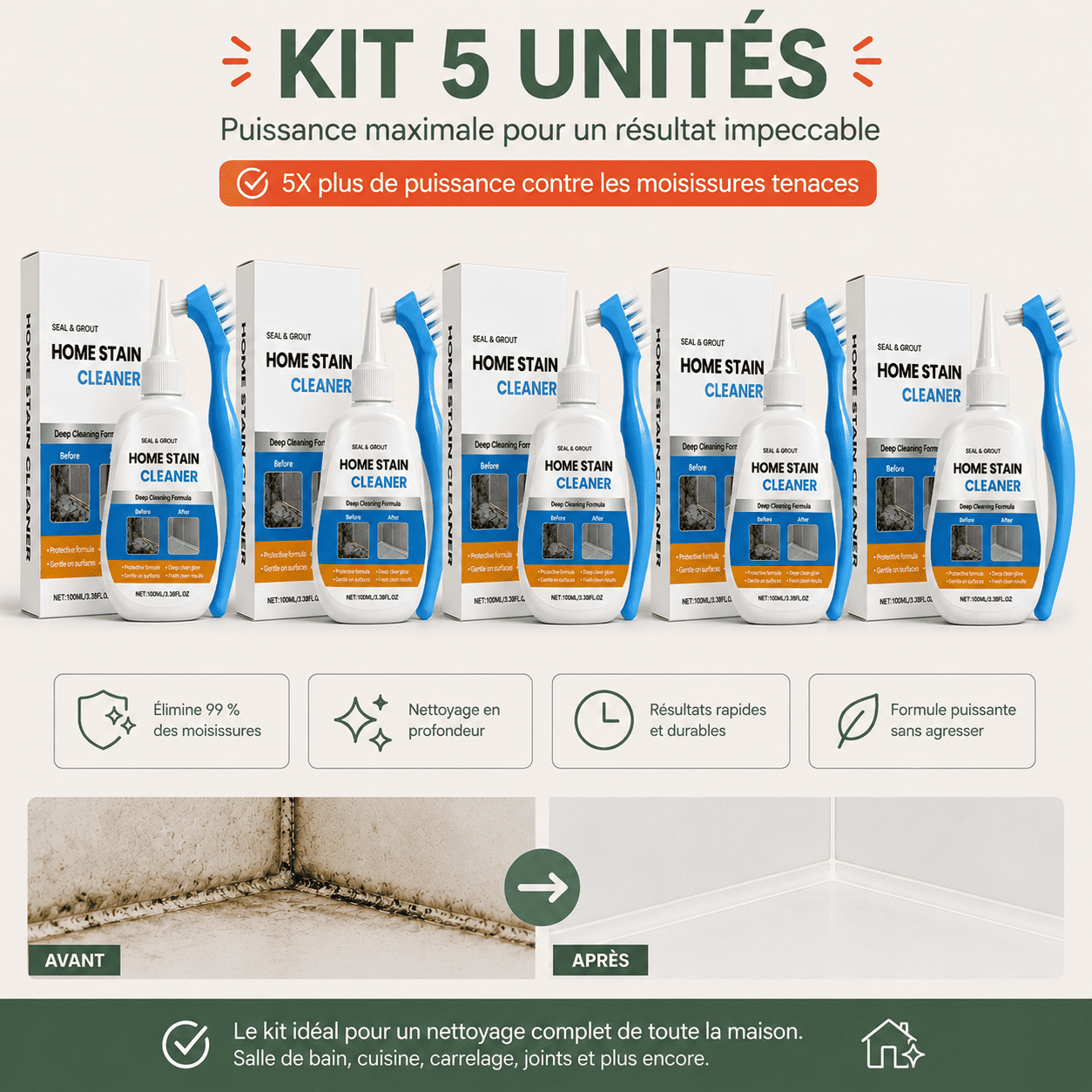MoldOff™ — Gel Anti-Moisissures pour Joints, Silicone et Carrelage