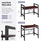 Support Micro-Ondes Extensible — Doublez Votre Espace Plan de Travail Sans Encombrement